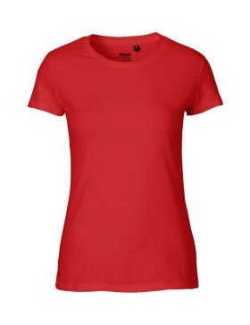 T-shirt i pasform til kvinder Rød