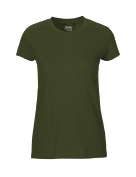 T-shirt i pasform til kvinder Militær