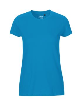 T-shirt i pasform til kvinder Turkis