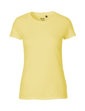 T-shirt i pasform til kvinder Gul
