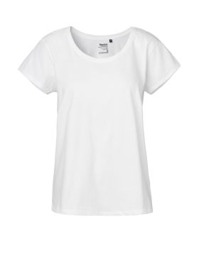 Loose Fit T-shirt til kvinder Hvid