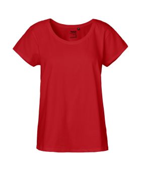 Loose Fit T-shirt til kvinder Rød