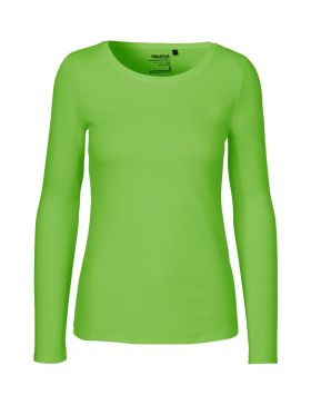 Langærmet T-shirt til kvinder Lime