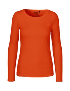 Langærmet T-shirt til kvinder Orange