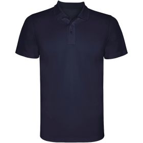 Monzha kortærmet sports polo til mænd Navy Blue