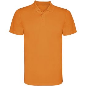 Monzha kortærmet sports polo til mænd Fluor Orange