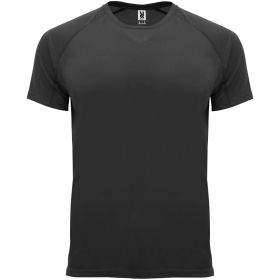 Bahrain kortærmet sports t-shirt til mænd Ensfarvet sort