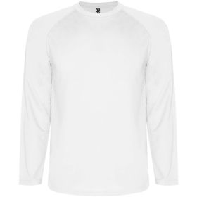 Montecarlo langærmet sports t-shirt til mænd Hvid