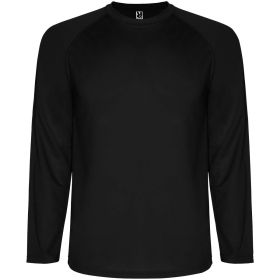 Montecarlo langærmet sports t-shirt til mænd Sort