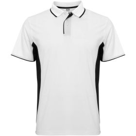 Montmelo kortærmet unisex sportspolo Hvid