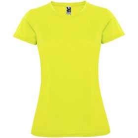 Montecarlo kortærmet sports t-shirt til kvinder Fluor Yellow