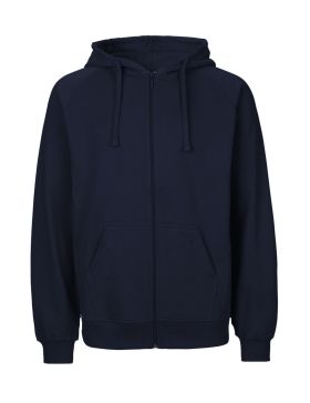 Unisex Tiger Cotton hættetrøje m. Lynlås Navy