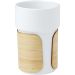 Fika 340 ml krus med bambusgreb Hvid