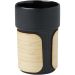 Fika 340 ml krus med bambusgreb Ensfarvet sort