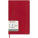 Moleskine L soft cover 12 måneders notesbog Scarlet rød