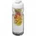 H2O Active® Base 650 ml drikkeflaske med fliplåg & infuser Transparent