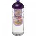 H2O Active® Base 650 ml drikkeflaske med kuppelformet låg & infuser Transparent