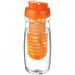 H2O Active® Pulse 600 ml drikkeflaske med fliplåg & infuser Transparent Transparent