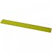 Renzo 30 cm plastiklineal Limefarvet