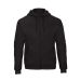 HOODED FULL ZIP SWEAT UNISEX black