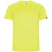 Imola kortærmet sports t-shirt til børn Fluor Yellow