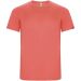 Imola kortærmet sports t-shirt til børn Fluor Coral