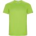 Imola kortærmet sports t-shirt til børn Limefarvet