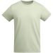 Breda kortærmet t-shirt økologisk bomuld til børn Mist Green