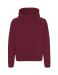 Unisex hættetrøje m. Skjult lynlås Bordeaux