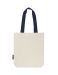 Twill taske med kontrasthåndtag Natur/Navy