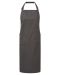 Recycled organic bib apron Dark Grey