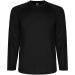 Montecarlo langærmet sports t-shirt til mænd Ensfarvet sort
