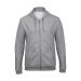 HOODED FULL ZIP SWEAT UNISEX grey heather