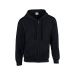 FULL ZIP HOODED SWEAT 18600 black