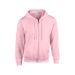 FULL ZIP HOODED SWEAT 18600 light pink