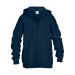 KIDS FULL ZIP HOODED SW 18600B navy