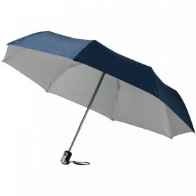 Alex 21,5" foldbar, fuldautomatisk paraply Blå