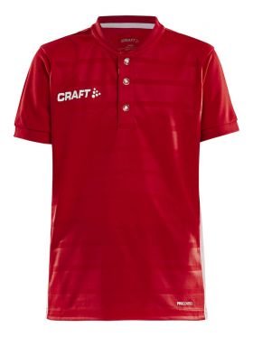 Pro Control Button Jersey Jr Bright Red/White