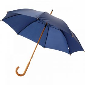 Jova 23" paraply med træskaft og -håndtag Marineblå